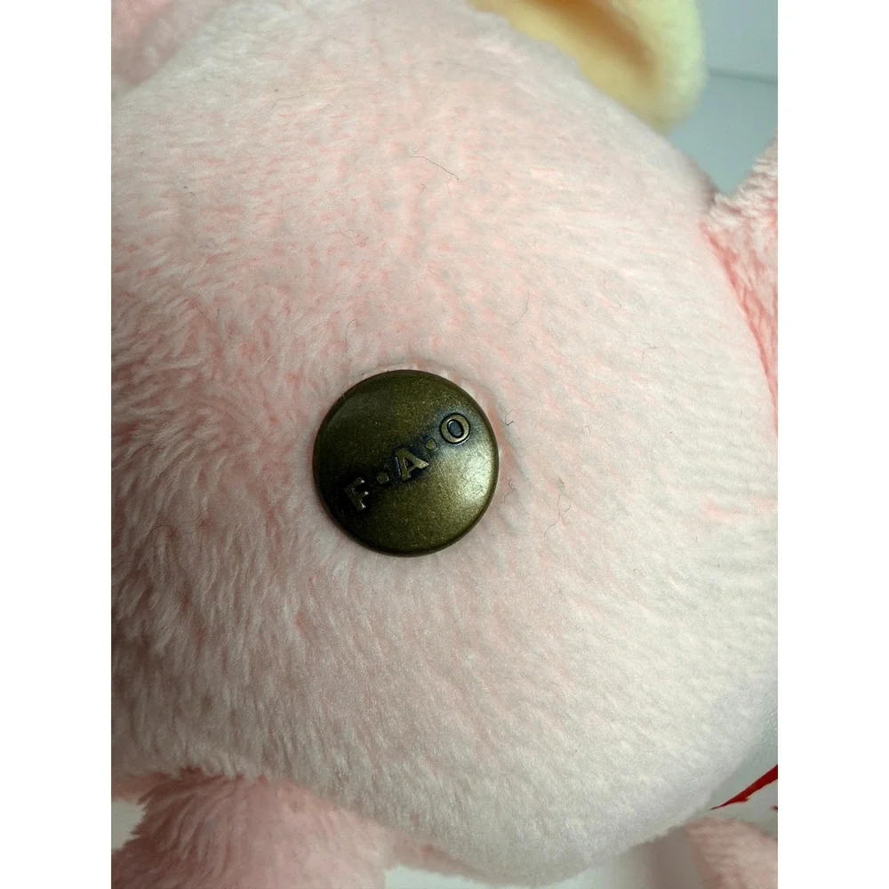 FAO Schwarz Pink Long Leg Dog Plush Stuffed Animal Toy 16 inch Toys R Us 2011 BH